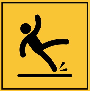 Image of a falling person