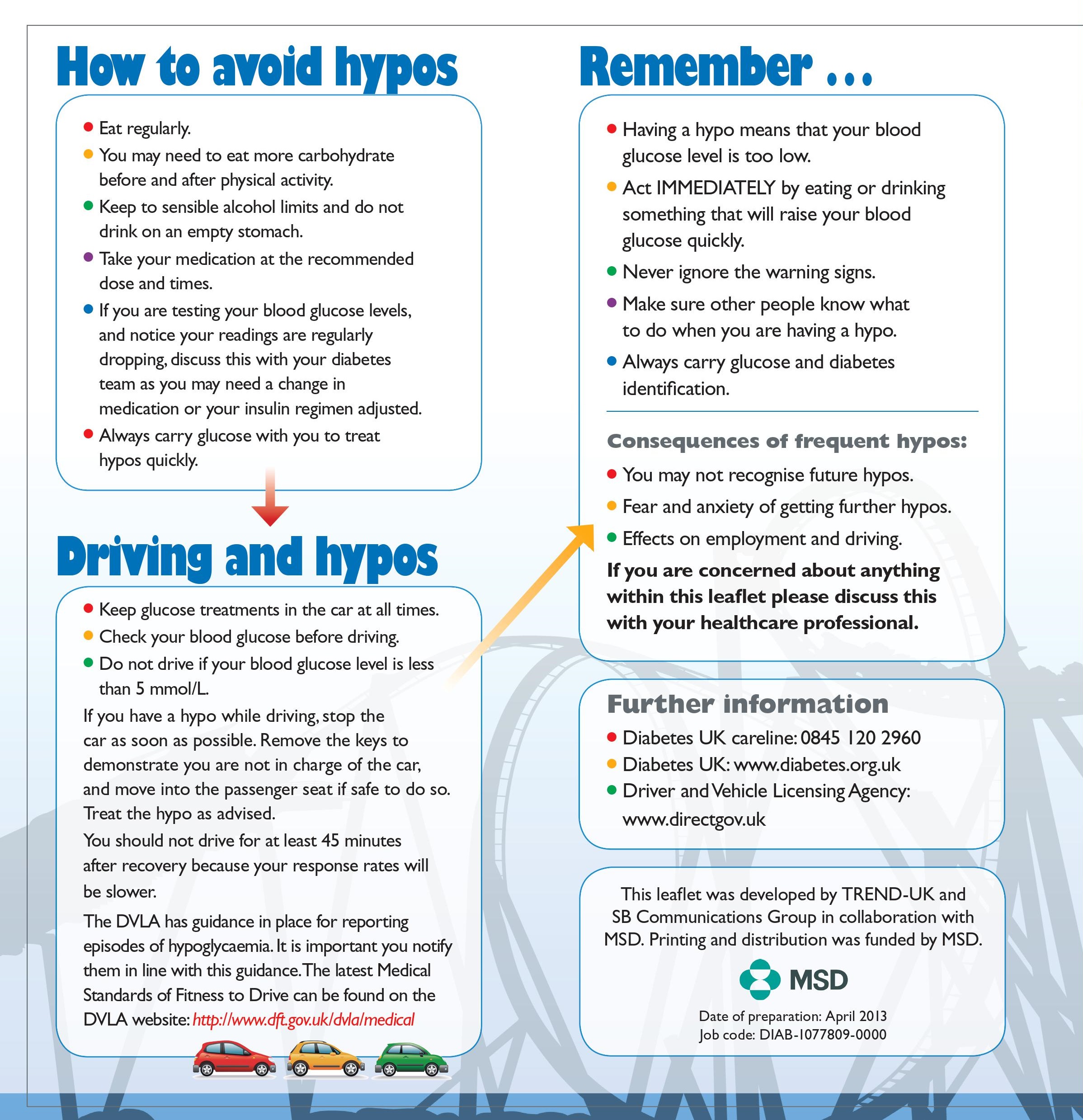 Diabetes Hypo Leaflet