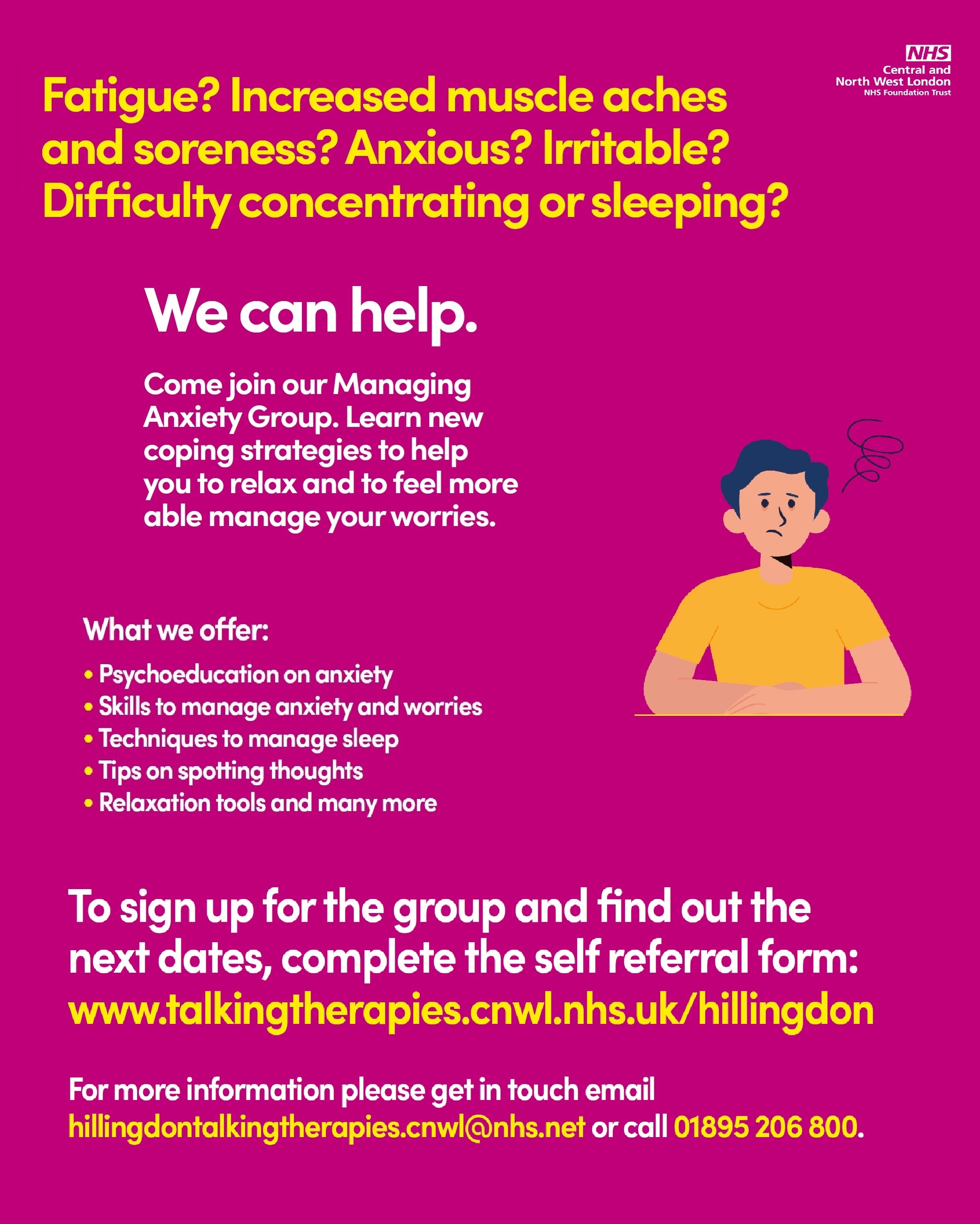 Stress Link to Talking Therapies Hillingdon