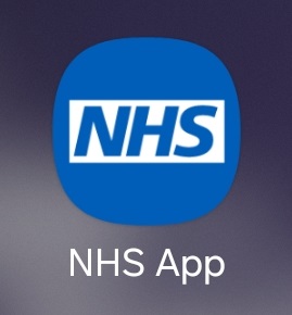 Screenshot showing the NHS app icon